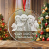 Custom Family Photo And Name Engraved Glass Ornament For Christmas TH10 894277