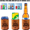 Personalized Fires - Friends - Fun - Camping Crews Leather Can Cooler Holder HA75 897038