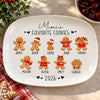 Custom Family Gingerbread Cookie Platter Christmas Family Gift Decor HO82 904178