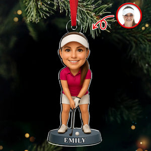 Custom Photo Golf 3D Effect Figure Art Acrylic Ornament Gifts For Golf Lovers HA75 897624