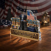 Personalized Police Office 250 Years Of Freedom 1776–2026 Acrylic Block Plaque - Police Gift, Patriotic Memorial Decor HO82 901888