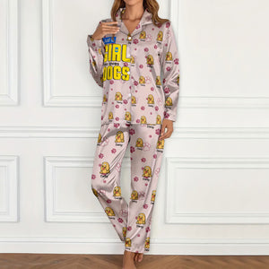 Just A Girl Who Loves Dogs - Personalized Pajamas For Dog Lovers CH07 896546
