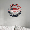 Personalized Family Name America 250th Anniversary Monogram Metal Sign HA75 920032