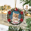 Custom Photo Cat Personalized Ceramic Ornament For Christmas HA75 897068