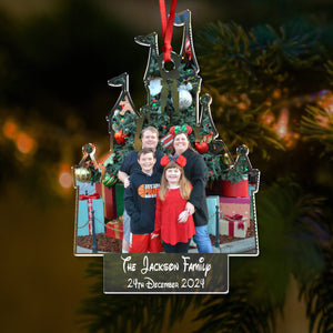 Custom Family Photo Disney Trip Acrylic Ornament LM32 895973