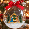 Personalized Custom Family Name Christmas 3D Acrylic Ball Ornament TH10 171225