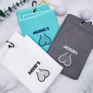 Personalized Funny Golf Embroidered Golf Towel for Golfer, Golf Ball Marker HA75 898642