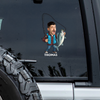 Custom Face Fisherman Fishing Car Sticker - Gift For Dad, Fishing Lovers HO82 902366