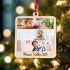 Custom Family Photo Keepsake 2025 Christmas Gift Wooden Ornament LM32 897335