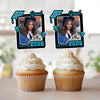 Custom Photo Class of 2026 Glitter Graduation Cupcake Toppers, Personalized Party Decorations CH07 895598