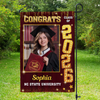 Custom Photo Congrats Class of 2026 Graduation Garden Flag CH07 910816