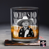 Personalized Vintage Photo Dad, Mom Whiskey Glass TH10 170077