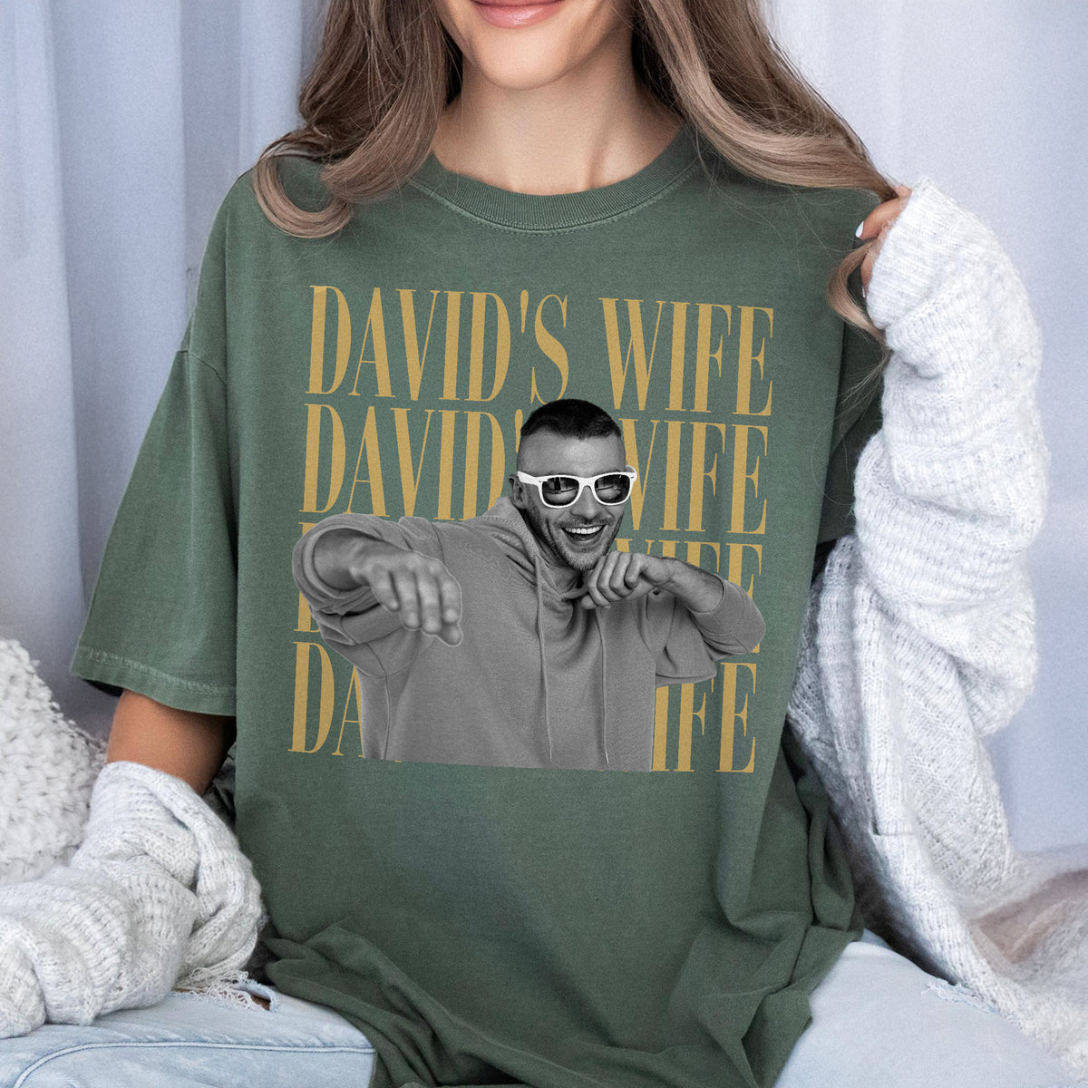 Custom Vintage Photo Wife, Husband Comfort Shirt - Personalized Anniversary Gift HA75 921482