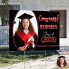 Custom Photo Congrats Yard Sign For Graduation Party TH10 169017