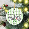 Personalized Mahjong Christmas Ceramic Ornament Mahjong Lover Gift, Christmas Tree Decoration LM32 670009