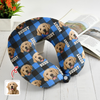 Custom Photo Name Dog Cat Travel Neck Pillow For Dog Cat Lovers LM32 897361