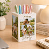Custom Photo Collage Building Brick Block Daddy & Me Pencil Holder Keepsake Gift LM32 669091