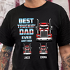 Best Truckin Dad - Personalized Dark Shirt TH10 894511