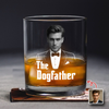Custom The Dogfather Photo Whiskey Glass Gift For Dod Dad TH10 896731
