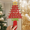Custom Family Name Christmas Tree Topper For Christmas Holiday CH07 896852