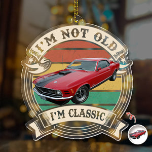 This Is How I Roll - Custom Car Photo Route 66 Vintage Acrylic Ornament HA75 897462