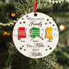 Personalized State To State Wood Ornament Family Long Distance Christmas Gift CH07 899014