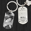 Custom Photo Memory Calendar The Day You Became My Daddy Metal Keychain LM32 893223