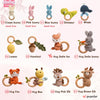 Custom Cute Bear Crochet Baby Rattle Toy with Name - Newborn Gift, Baby Shower Gift LM32 669453