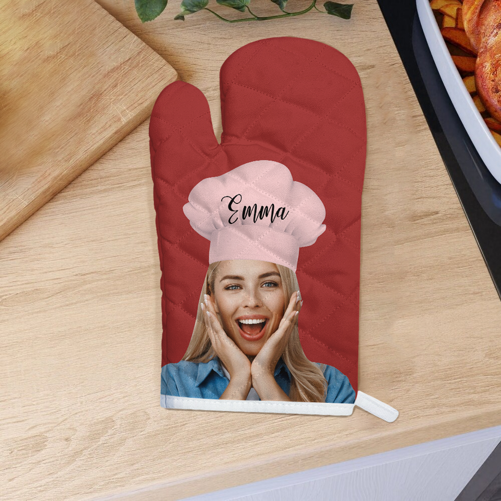 Custom Funny Photo Master Chef Oven Mitt Gift For Cooking Lovers LM32 899233