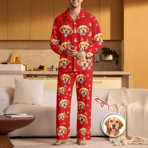 Custom Dog Photo With Christmas Tree Icon Pajamas TH10 894405