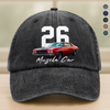 Upload Car Photo And Number Washed Denim Cap TH10 896975