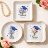 Personalized Graduation With Birth Flower Jewelry Dish HO82 901828