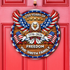 Personalized Family Name 250 Years of Freedom Eagle Door Sign HA75 920920