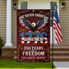 Custom Family Name One Nation Under God America 250th Anniversary Garden Flag LM32 669287