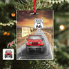 Custom Photo Route 66 Acrylic Ornament For Car Lover TH10 896091