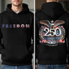 Freedom USA Eagles 250th Anniversary Semiquincentennial Back & Front Dark Shirt LM32 899191
