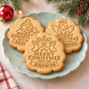 Personalized Family Name Merry Christmas Cookie Stamp For Holiday Party CH07 181066