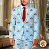 Custom Pet Face With Icon Men's Suit Gift for Pet Owners TH10 169829