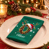 Personalized Letter Name Christmas Reusable Cotton Napkin HO82 903722