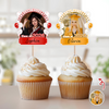 Custom Photo Congrats Graduation Class of 2026 Balloons Cupcake Topper CH07 910668