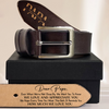 Belt Reminder We Love You For Dad - Personalized Engraved Leather Belt TH10 892873