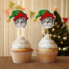 Custom Photo Cute Cat Cupcake Topper Christmas Gift For Cat Lovers TH10 894751