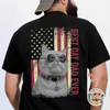 Custom Photo Best Cat Dad Ever With US American Flag Back Shirt Gift For Cat Lovers TH10 169891