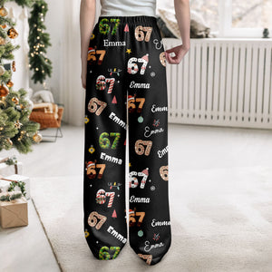 Custom Name Gen A Six Seven - 67 Meme Personalized Sweatpants Christmas Gift HA75 898542