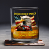 Custom Family Name United States Of America 1776-2026 250th Anniversary Eagle Whiskey Glass LM32 669349