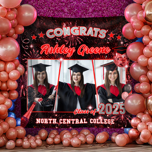 Custom Photo Class of 2025 Graduation Party Backdrop For Grad Party Decorations HO82 893534