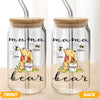 Custom Mama Bear With Baby Bee For Mother's Day Glass Can TH10 892587