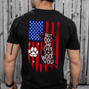 Personalized Best Dog Dad Ever We Woof You With US Flag Back Dark Shirt - Gift For Dog Lovers HO82 902860