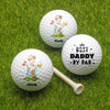 Custom Funny Face Best Dad Best Mom By Par Golf Ball HO82 900808