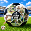 Custom Photo Best Coach Ever Best Dad Ever Soccer Ball - Gift For Dad, Father's Day, Soccer Lovers HO82 902724
